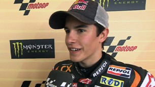 Marquez reviews Le Mans GP