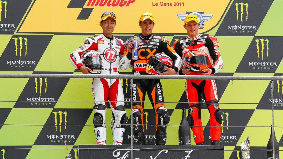 Yuki Takahashi, Marc Marquez, Stefan Bradl, Gresini Racing Moto2, Team CatalunyaCaixa Repsol, Veissmann Kiefer Racing, Le Mans R