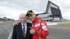 John Surtees OBE, Valentino Rossi, Silverstone Circuit