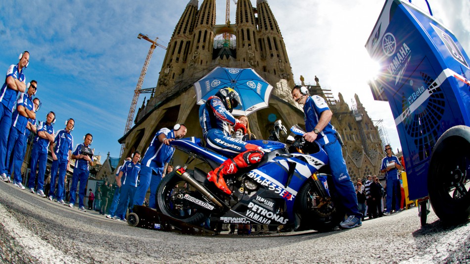 Jorge Lorenzo, Sagrada Familia, Barcelona - © Copyright Alex Chailan & David Piolé