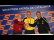 Carmelo Ezpeleta (Dorna Sports CEO), Sharon Antonaros (Dunlop Europe Motorcycle MKT Director), Hervé Poncharal (IRTA President)