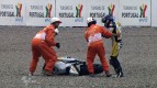 Catalunya 2011 - Moto2 - Warm Up - Action - Thomas Luthi - Crash