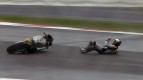 Silverstone 2011 - Moto2 - Race - Action - Mika Kallio - Crash