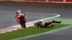 Silverstone 2011 - Moto2 - Warm Up - Action - Marc Marquez - Crash