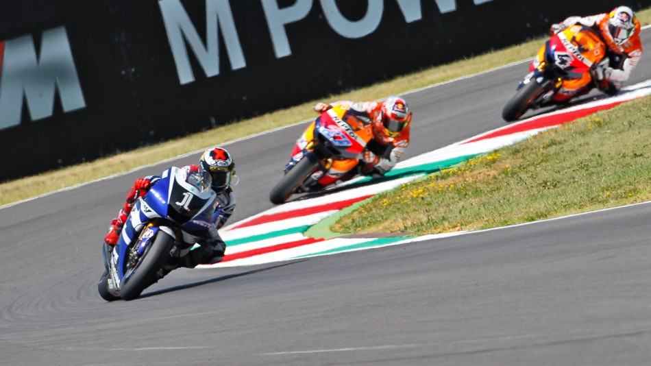 Jorge Lorenzo, Andrea Dovizioso, Casey Stoner, Yamaha Factory Racing, Repsol Honda Team, Mugello RAC