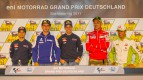 Pedrosa, Lorenzo, Stoner, Rossi, Capirossi, Press Conference, eni Motorrad Grand Prix Deutschland