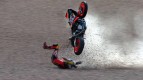 Sachsenring 2011 - Moto2 - QP - Action - Jules Cluzel - Crash