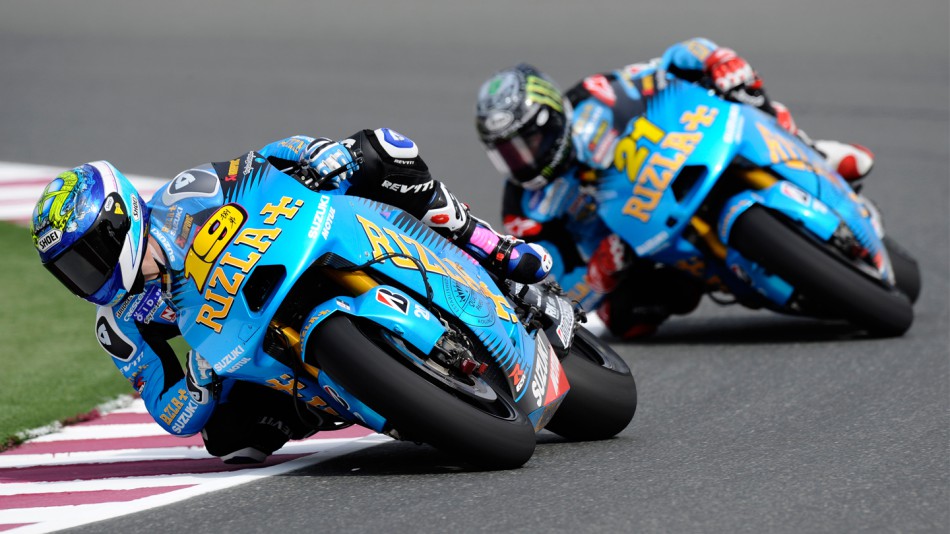 Alvaro Bautista, John Hopkins, Rizla Suzuki MotoGP