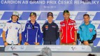 Abraham, Lorenzo, Stoner, Rossi, Bautista, Cardion AB Grand Prix Ceske Republiky Press Conference