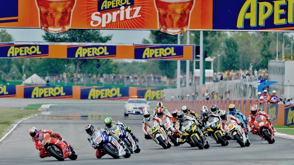 MotoGP group in action at Misano
