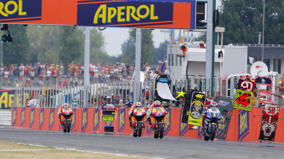 Jorge Lorenzo, Casy Stoner, Dani Pedrosa, Yamaha Factory Racing, Repsol Honda Team, Misano RAC