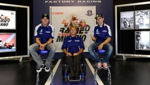 Wayne Rainey visits Yamaha HQ