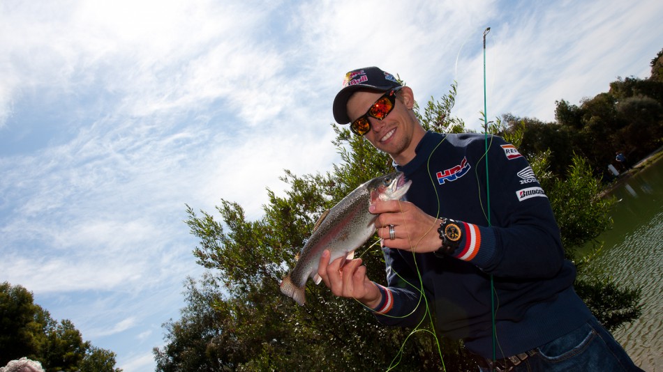 Casey Stoner, Rhyll Trout and Bush Tucker Farm, Phillip Island