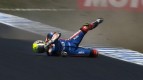 Phillip Island 2011 - Moto2 - FP3 - Action - Yonny Hernandez - Crash