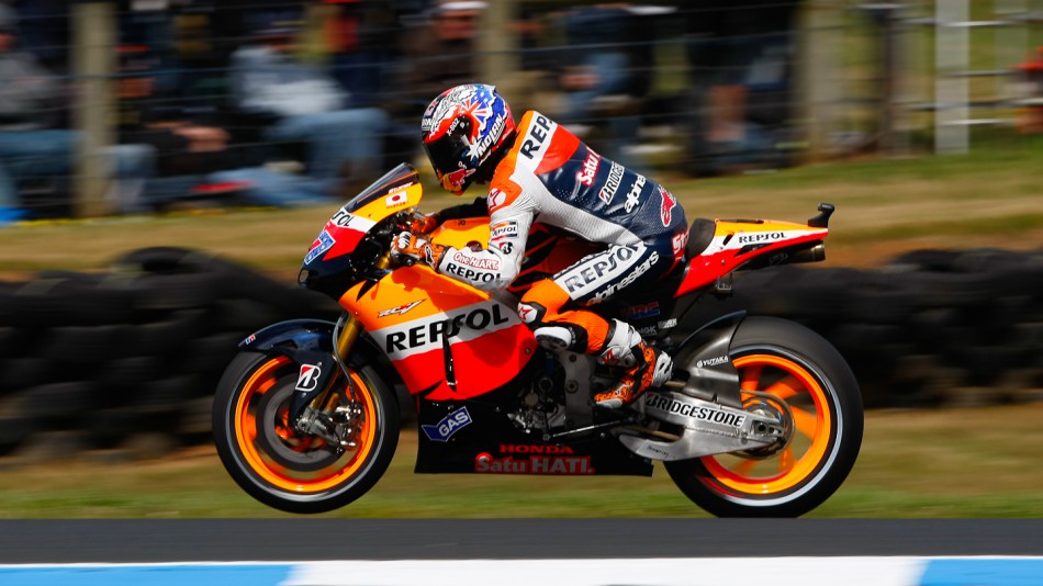 Casey Stoner, Repsol Honda, Phillip Island RAC