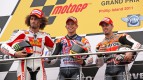 Simoncelli, Stoner, Dovizioso, San Carlo Honda Gresini, Repsol Honda Team