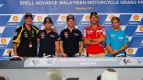 Edwards, Dovizioso, Stoner, Rossi, Bautista, Shell Advance Malaysian Motorcycle Grand Prix Press Conference