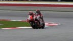 Sepang 2011 - MotoGP - QP - Action - Barbera and Hayden