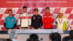 Bautista, Spies, Stoner, Rossi, Capirossi, Gran Premio Generali de la Comunitat Valenciana Press Conference