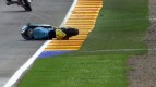Valencia 2011 - Moto2 - FP2 - Action - Joan Olivé - Crash