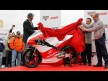 The unveiling of the Mahindra MGP30 Moto3 bike at Valencia