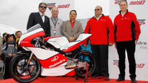 Mahindra Racing presents 2012 Moto3 bike at Valencia 