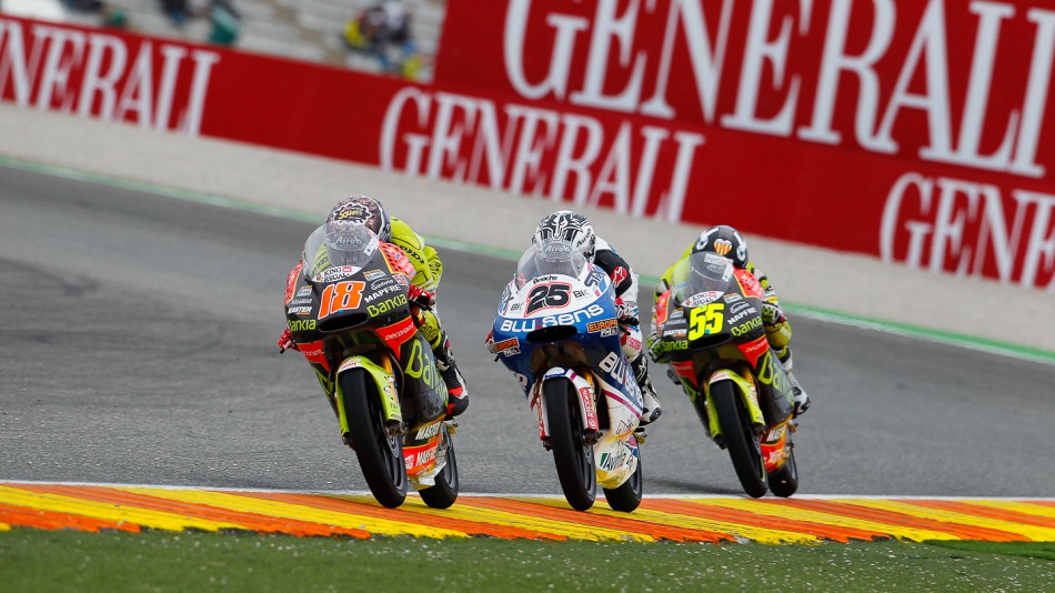 Terol, Viñales, Faubel, Bankia Aspar team 125cc, Blusens by Paris hilton Racing, Valencia RAC