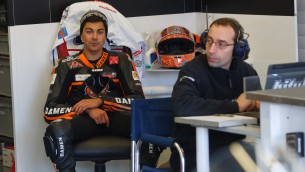 Team Gresini at Valencia for Moto2 and Moto3 test