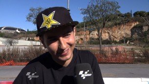 Lorenzo prepares for bike license test
