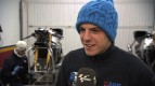 Corti feeling the cold at Valencia day1