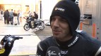De Angelis works on bike set up   