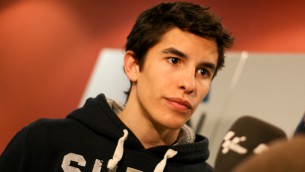  Marquez at the launch of his sponsor Garmin