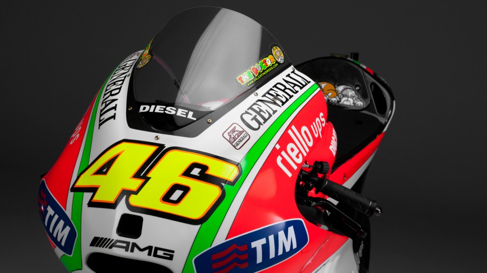 Rossi's Ducati Desmosedici GP12
