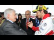 Telecinco CEO Paolo Vasile, Dorna Sports CEO Carmelo Ezpeleta, Valentino Rossi - Jerez Circuit