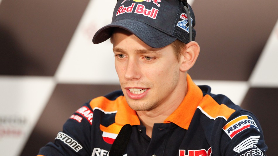Casey Stoner, Repsol Honda Team, Qatar Press Conference