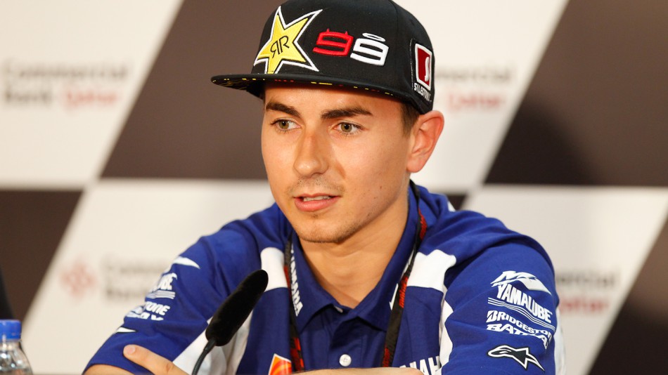 Jorge Lorenzo, Yamaha Factory Racing, Qatar Press Conference