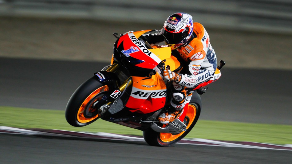 Casey Stoner, Repsol Honda Team, Qatar RAC