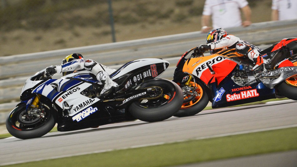 Jorge Lorenzo, Dani Pedrosa, Yamaha Factory Racing, Repsol Honda Team, Qatar RAC