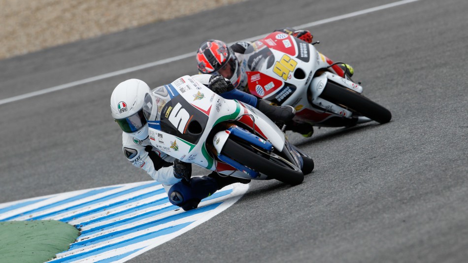Romano Fenati, Louis Rossi, Team Italia FMI, Racing Team Germany, Jerez RAC