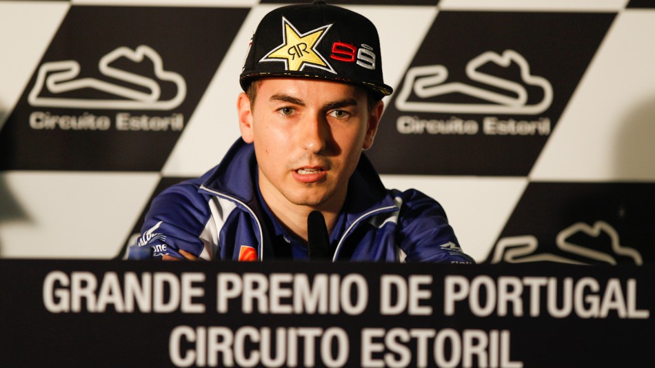 Jorge Lorenzo, Yamaha Factory Racing, Grande Premio de Portugal Press Conference