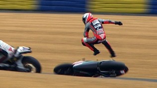 Le Mans 2012 - MotoGP - FP3 - Action - Mattia Pasini - Crash