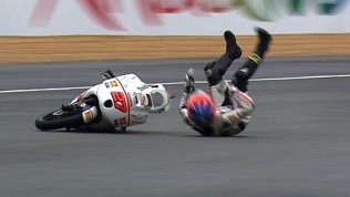 Le Mans 2012 - Moto3 - QP - Action - Niccolo Antonelli - Crash