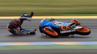 Le Mans 2012 - Moto3 - QP - Action - Miguel Oliveira - Crash