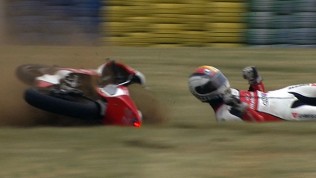 Le Mans 2012 - Moto3 - QP - Action - Marcel Schrotter - Crash