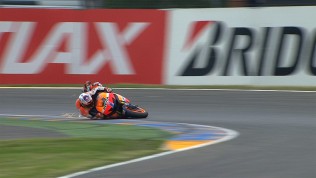 Casey Stoner, Repsol Honda Team - MotoGP FP3 crash