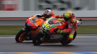 Le Mans 2012 - MotoGP - Race - Action - Stoner and Rossi