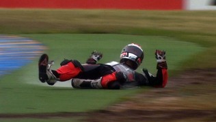 Le Mans 2012 - Moto2 - Race - Action - Mike Di Meglio - Crash