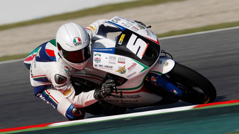 Romano Fenati, Team Italia FMI, Catalunya Circuit FP2