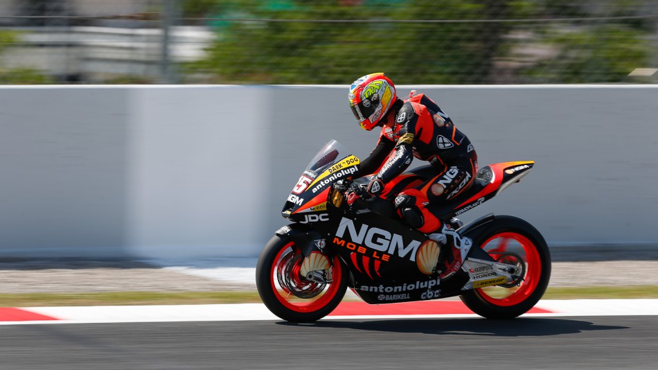 Alex de Angelis, NGM Mobile Forwards Racing, Catalunya Circuit QP