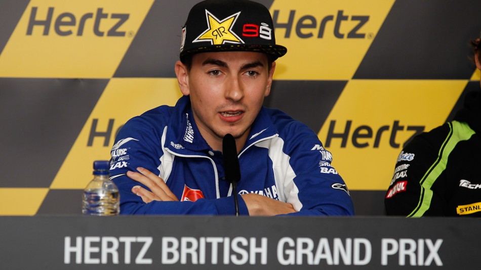 Jorge Lorenzo, Yamaha Factory Racing, Hertz British Grand Prix Press Conference